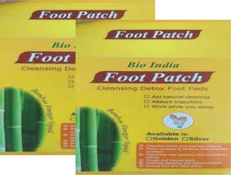 bio india detox foot pads cleansing natural set bamboo boxes patches(200 g)