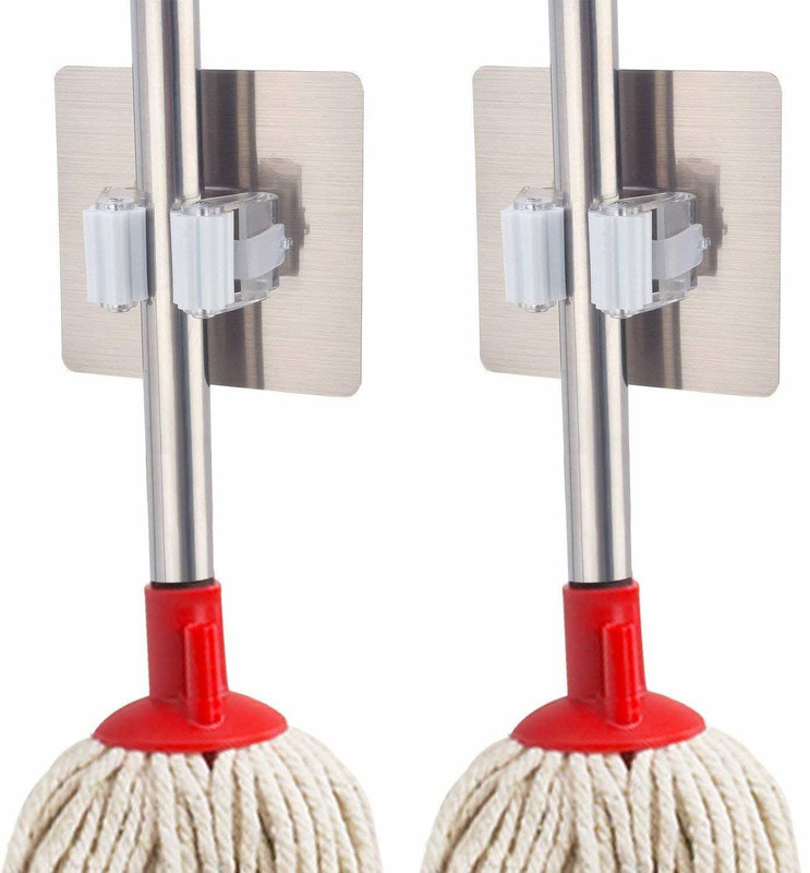 mangukiya tac fab Plastic Broom Holder(2 Holders)