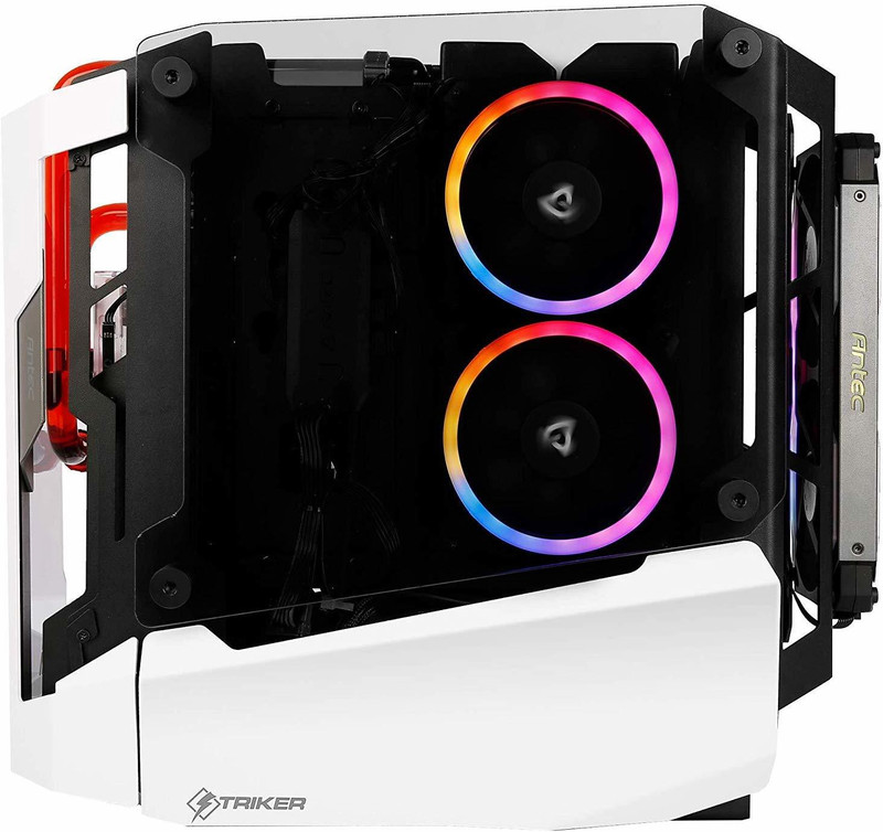 Antec Prizm 140 ARGB 140mm Addressable RGB Case Fan Radiator - 2 Pack with Controller Hub Cooler(Black)