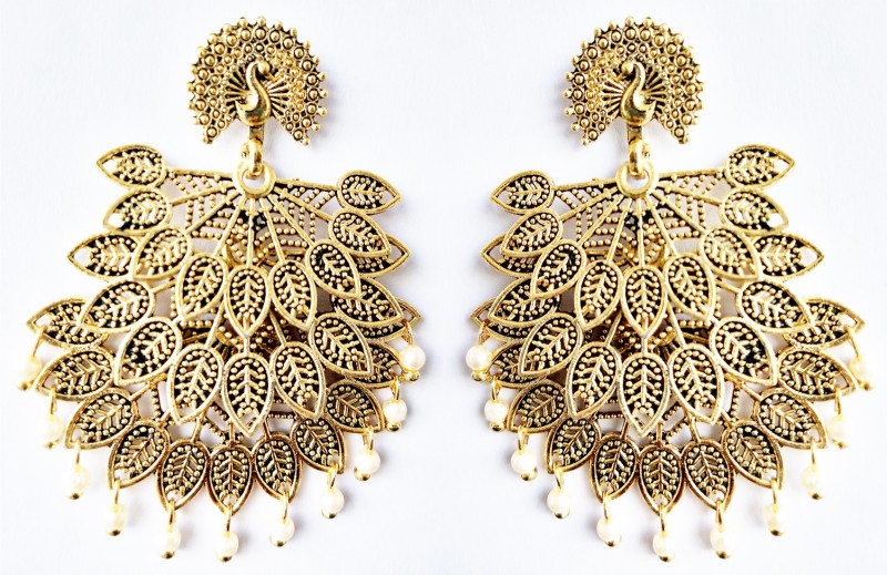 Khushal Women and Girls Copper Jhumki Earring Alloy Drops & Danglers