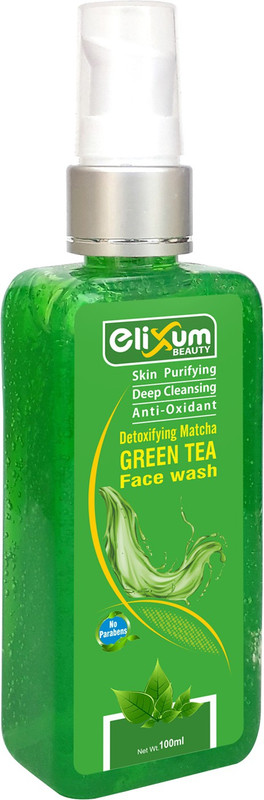 elixum green tea face wash(100 ml)