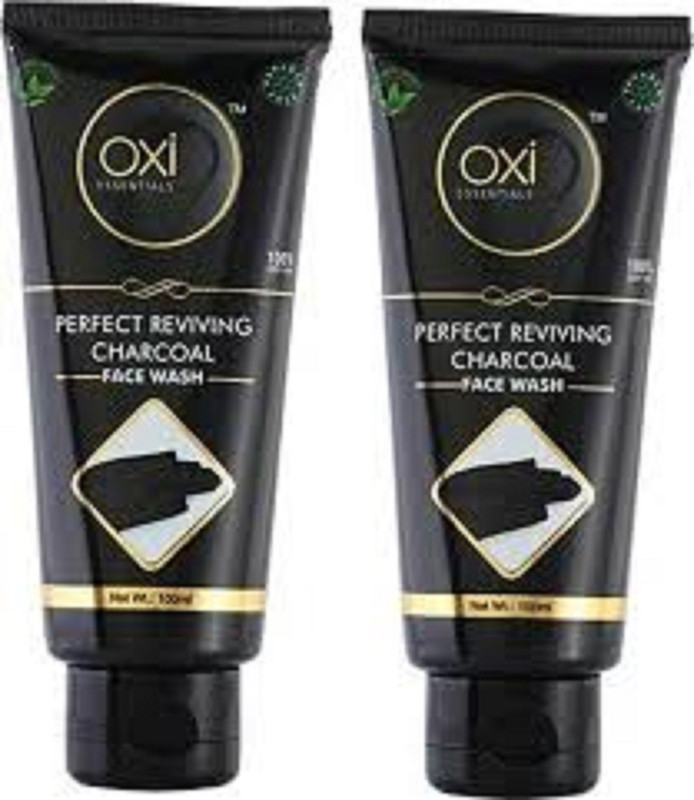 oxi9 charcoal face wash pack of 2 (200)ml Face Wash(200 g)