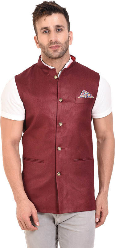 maximilian shop Sleeveless Solid Men's Jacket