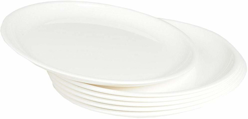 Everbuy new 12 Dinner Plate(Pack of 12, Microwave Safe)