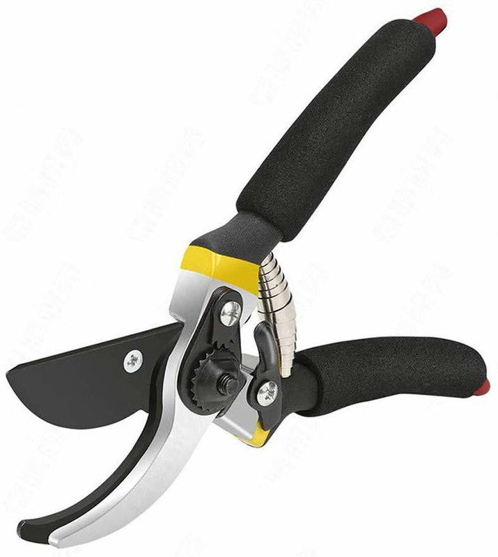 swabs gb0326 Swabs® Gardening Tools - Garden Shears Sharp Cutter Pruners Scissor, Pruning Seeds with Grip-Handle Flower Cutter Ratchet Pruner(Manual)