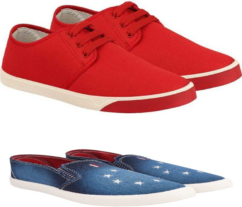 orange wings DENIM-BG102RD For Men(Red, Blue)