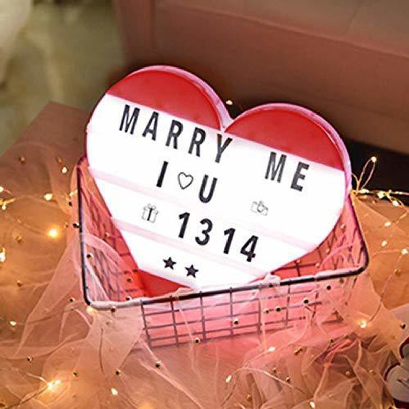 fotfit A4 Cinematic Light Box Cinema Led Letter Lamp Sign Message Symbol Table Lamp(15 cm, Multicolor)