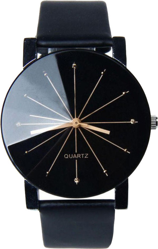 selicon velly PRIZMA_MEN Analogue Prizam Glass Black Dial Man's Watch Analog Watch  - For Men