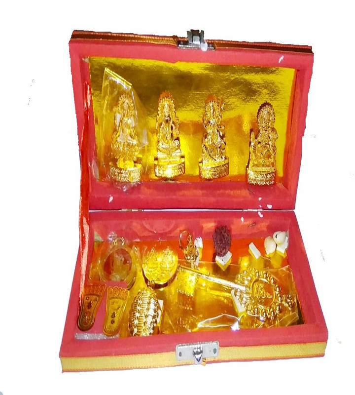 shri laxmi yantra dhan laxmi varsha yantra Brass Yantra(Pack of 1)