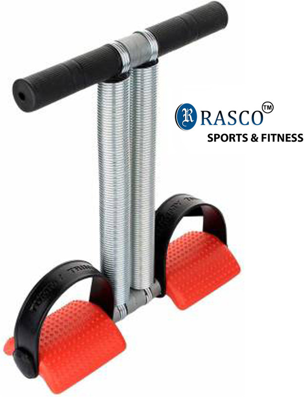 RASCO DOUBLE PURE STEEL SPRING AB EXERCISER TUMMY TRIMMER RED BELT Ab Exerciser(Multicolor)