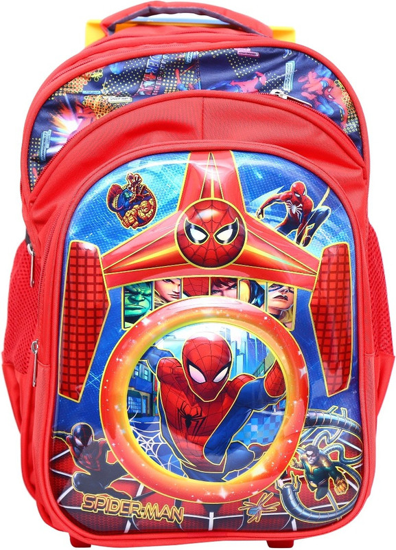 okji enterprises Trolley School bag for boys and girls Trolley(Red, 20 inch)
