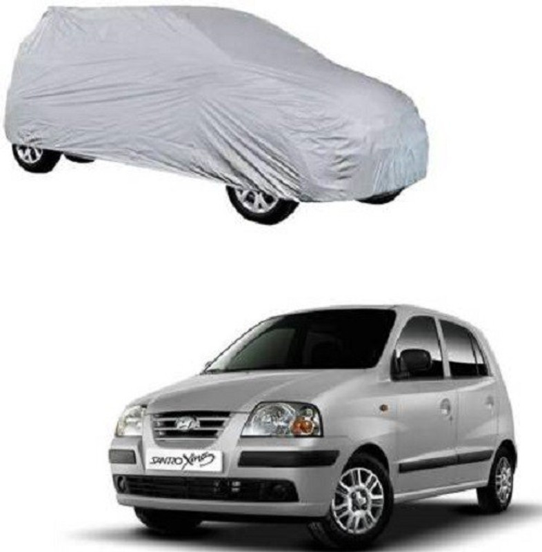 SS Mart Car Cover For Hyundai Santro Xing (Without Mirror Pockets)(Silver, For 2006, 2007, 2008, 2009, 2011, 2012, 2013, 2014 Models)