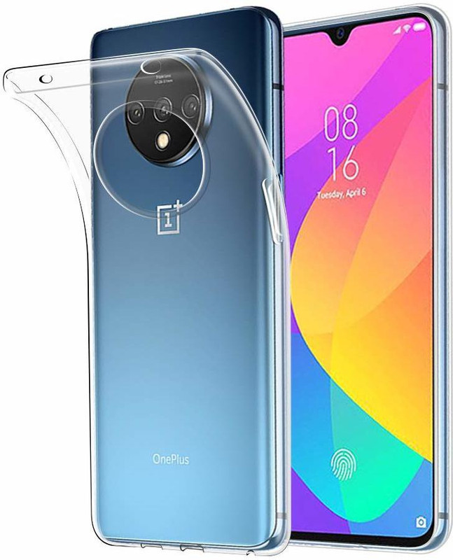 shellmo Back Cover for OnePlus 7T(Transparent, Shock Proof)