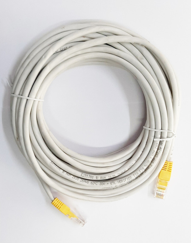 nivron LAN CABLE 10 MTR 10 m Network Cable(Compatible with PC, CCTV, LAPTOP, MAC, PRINTERS, White)