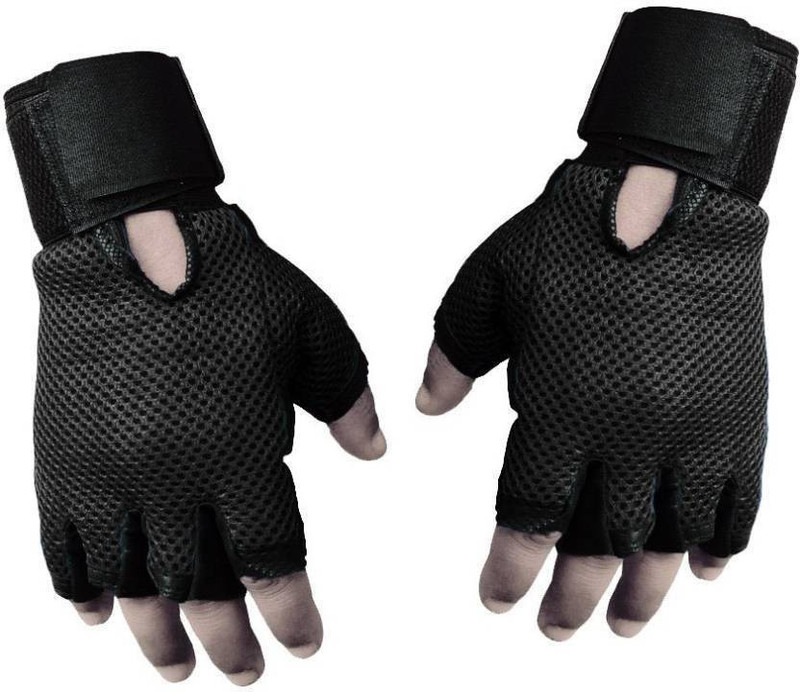 Sports Perfect Pro Gym & Fitness Gloves(Black)