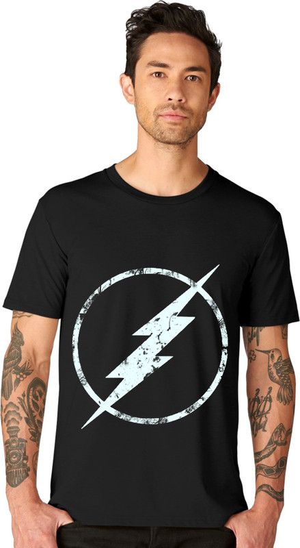 bluehaaat Graphic Print Men Round Neck Black T-Shirt