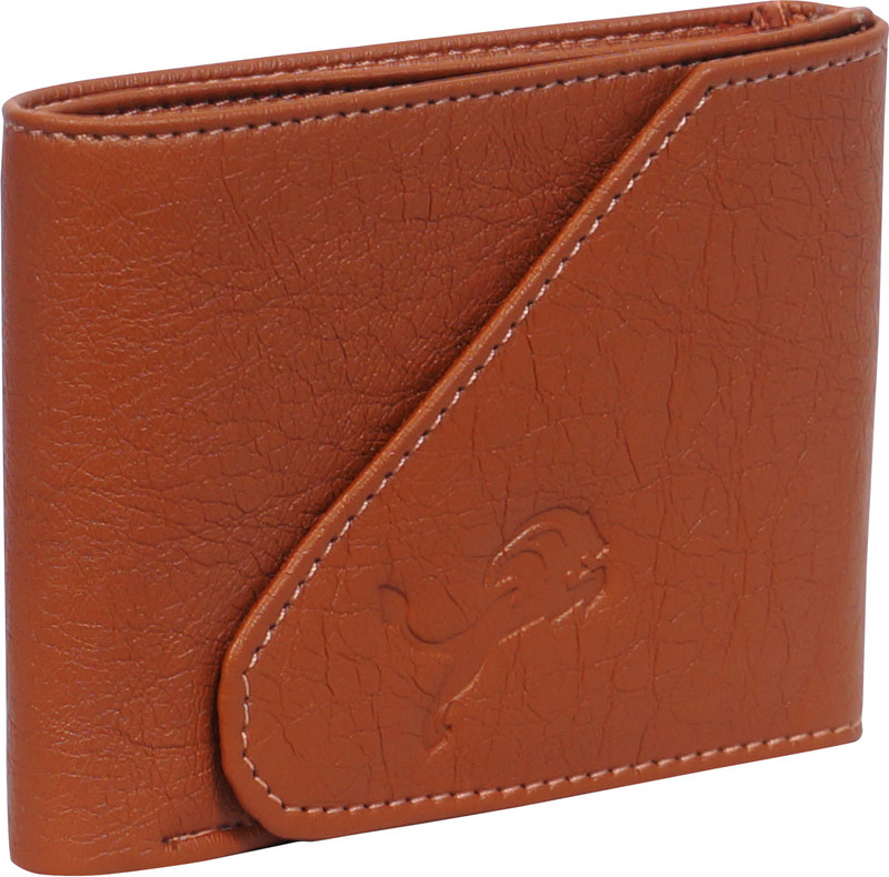 macberry Men Tan Artificial Leather Wallet(7 Card Slots)