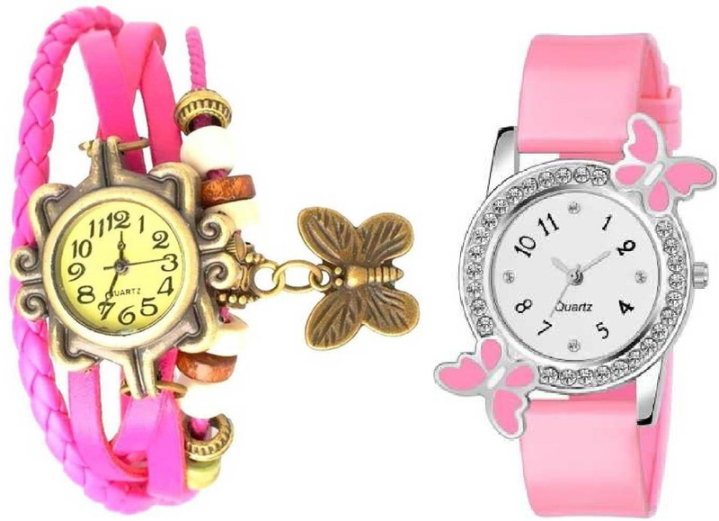 time gp Butterfly And English Girls And English Girls Stylish combo Pack Of 2 Best Girls & Kids For New Generation Butterfly Butterfly And English Girls Analog Watch - For Girls Analog Watch  - For Girls
