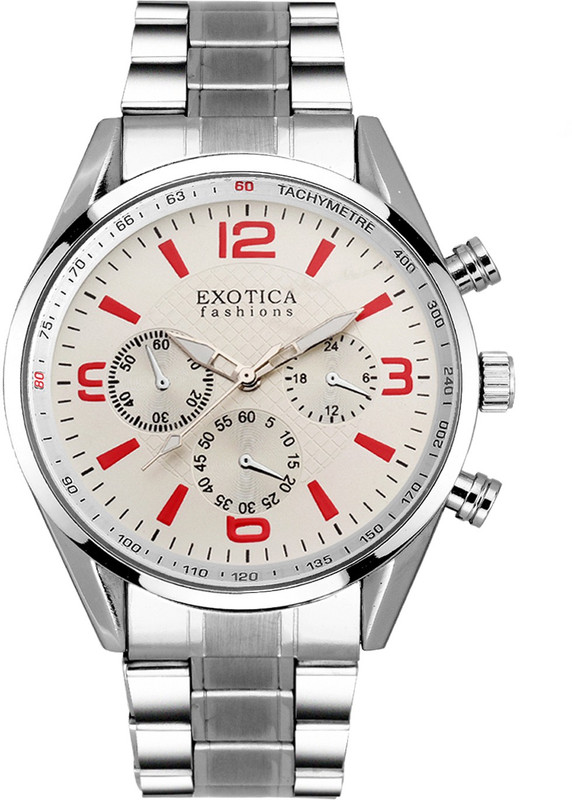 Exotica Fashions EFG-15-ST-WHITE New Series Analog Watch - For Men