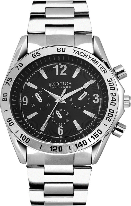 Exotica Fashions EFG-S-01-ST-Black-NS New Series Analog Watch - For Men