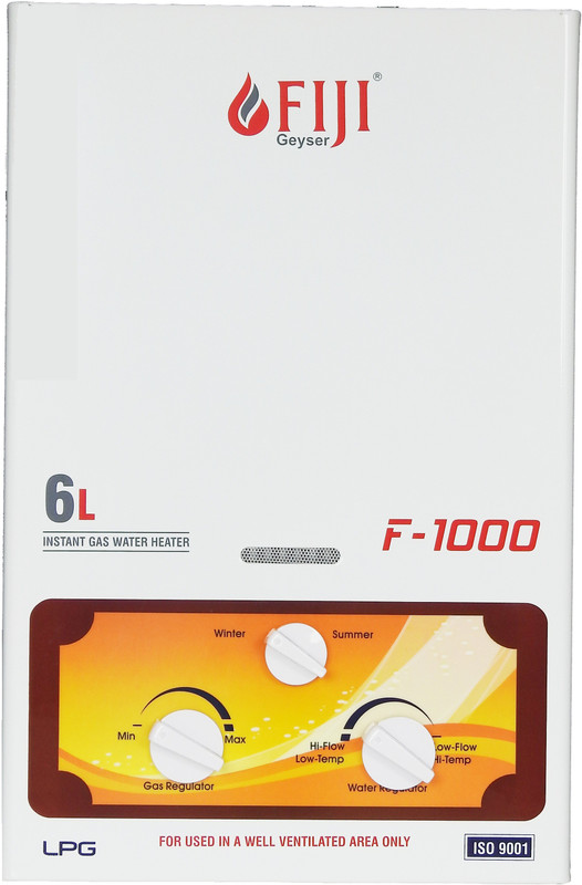 fiji aqua 6 L Gas Water Geyser (Fiji gas gyeser F-1000, White)