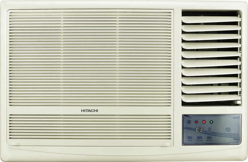 Hitachi 1.5 Ton 3 Star Window AC - White(RAW318KUD, Copper Condenser)