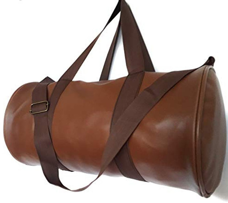 campus zed bazaar (Expandable) Leather Gym Bag Gym Bag(Brown)