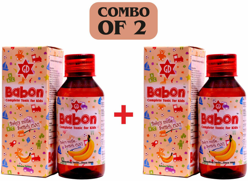 goswami drugs GD BABON A DIGESTIVE SYRUP FOR KIDS BANANA Gripe Water(220 ml Pack of 2)