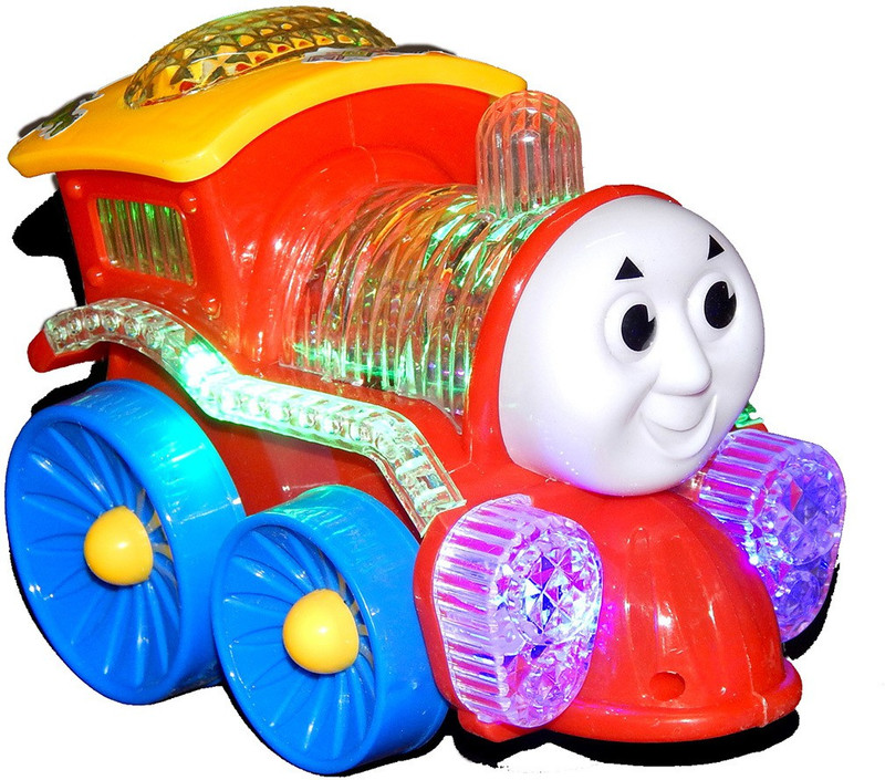 ojamone singing dancing musical & 3d lighting Train engine toy(Red)