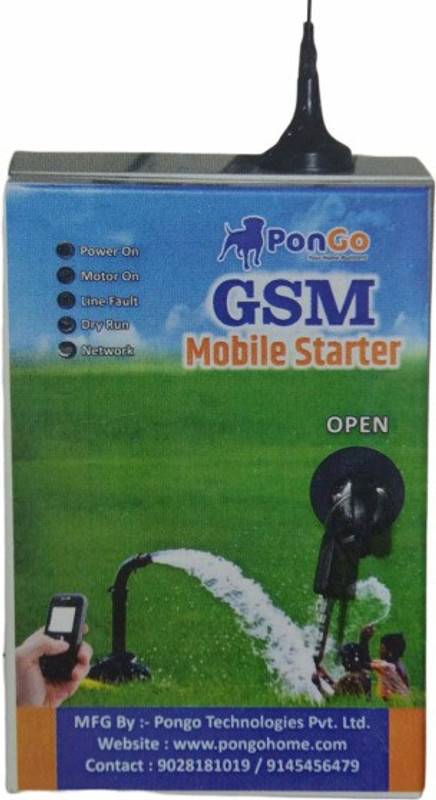 Pongo Three Phase GSM Mobile Motor Starter Wireless Sensor Security System Pongo Three Phase GSM Mobile Motor Starter Wireless Sensor Security System