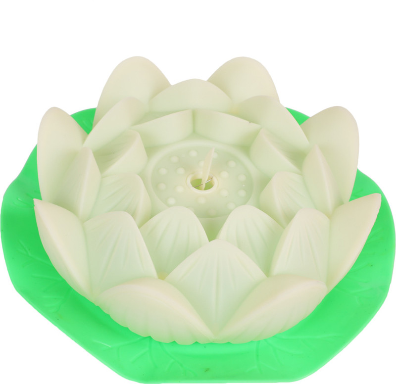 fotfit Lotus Flower LED Light (Green and White) Table Lamp(4 cm, Green)