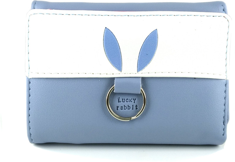 b4bags Girls Blue Artificial Leather Wallet(4 Card Slots)
