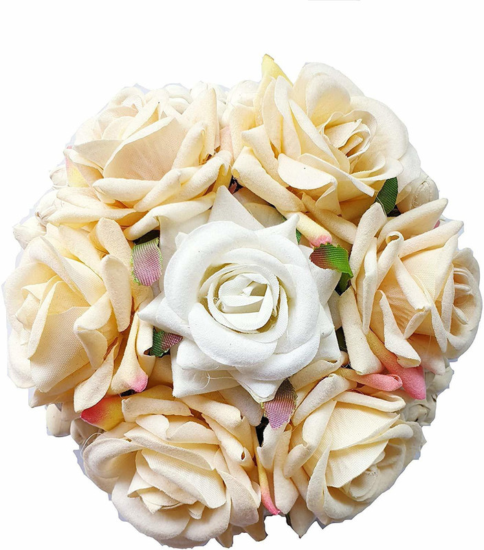 mp craft Flowers Wedding Hair Gajra Hair Accessory Set, Braid Extension(White)