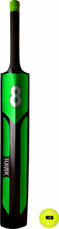 gr8 Hawk Popular Willow Tennis Ball Cricket Bat with Tennis Ball Cricket Kit