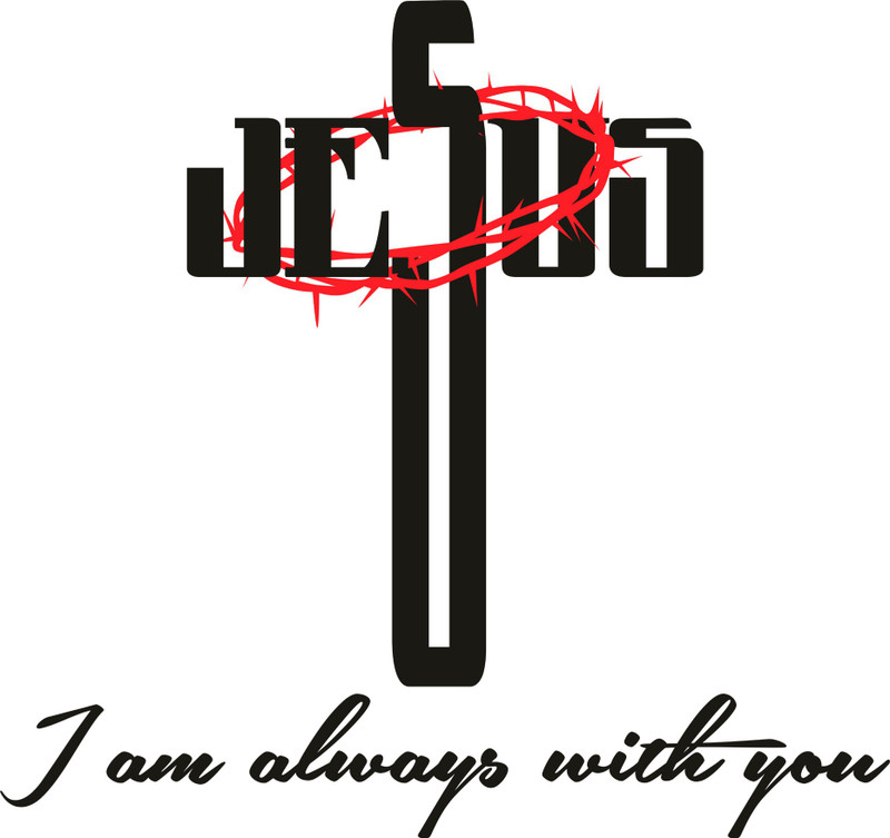 4edge Medium JESUS STICKERS  Sticker(Pack of 1)