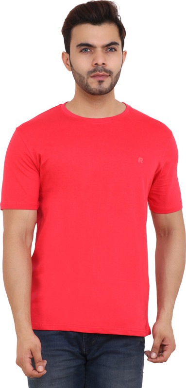 fuselage Solid Men & Women Round Neck Red T-Shirt