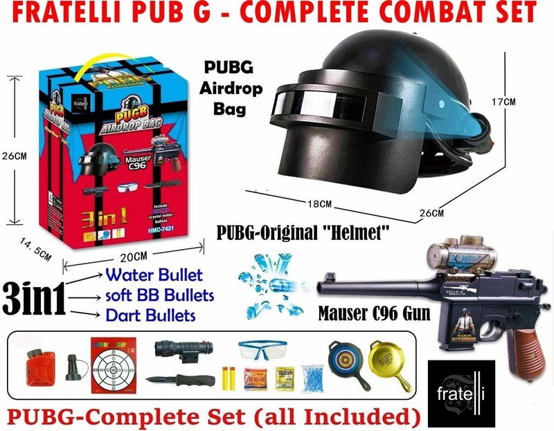 nilkhanth Pub G Player Battle Ground Toy Series Airdrop Bag Complete Combat Set(Multicolor)