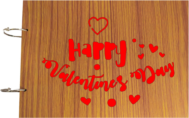 woodjet Happy Valentine Day Album(Photo Size Supported: 4*6, 5*7)
