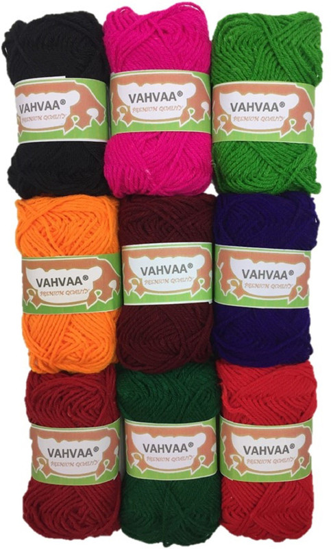 vahvaa Hand Knitting Woolen Yarn Thread Dyed 9