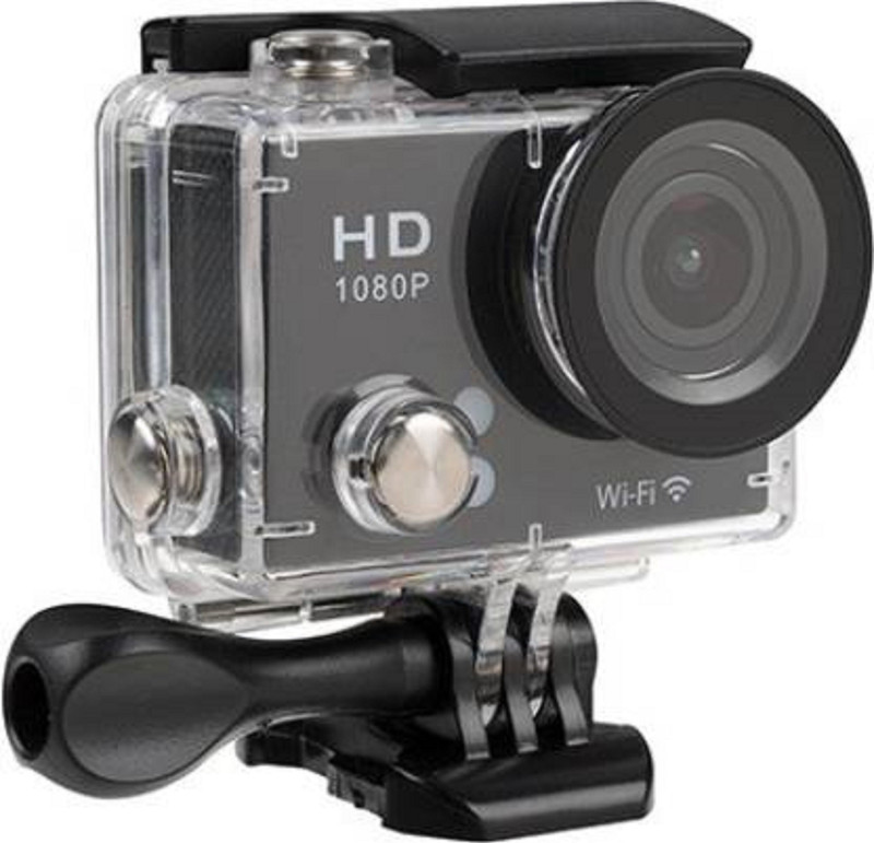 InEffable CAME AC56 1080P Ultra HD Sports & Action Camera(Black)