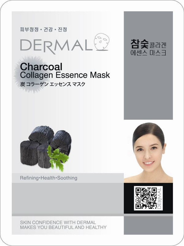 dermal Charcoal Collagen Essence Face Mask(23 g)