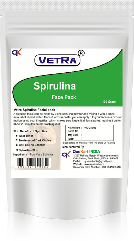 vetra spirulina face pack - 100 Grams(100 g)