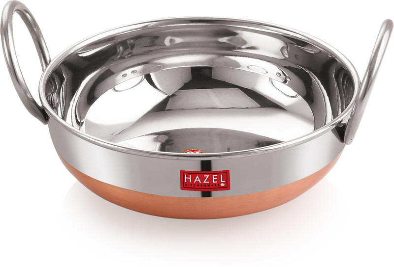 Hazel Alfa Premium Heavy Gauge Stainless Steel Kadai With Copper Bottom 1 Ltr Silver Copper Kadhai 19 Cm Copper Stainless Steel Buy Online In United Arab Emirates At Desertcart Ae Productid 145283890 2 review of best copper bottom cookware: desertcart