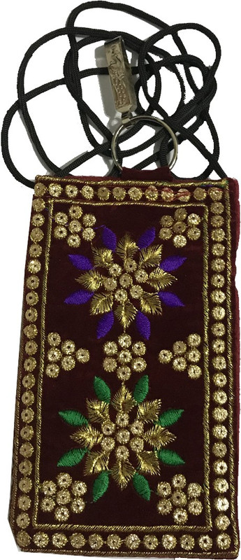 janvifashionflower Smart Phones Mobile Pouch(Maroon)