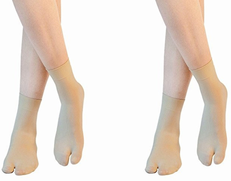 cataloon Women's Solid Ankle Length, Calf Length, Mid-Calf/Crew(Pack of 2)