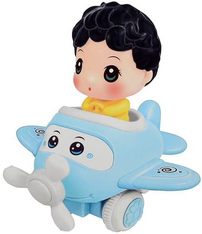 dollar store Vibes Friction Plane With Boy Moving Head and Rotating(Multicolor, Pack of: 1)