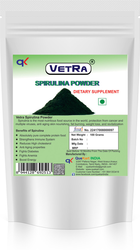 vetra Spirulina Powder - 100 Grams(100 g)