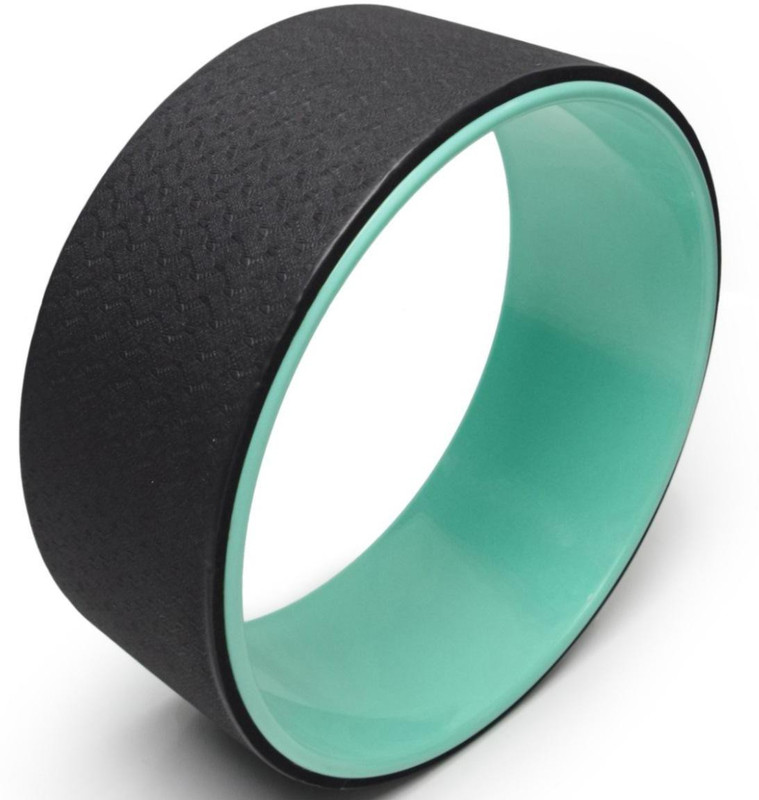 L'AVENIR Strong & Comfortable Dharma YOGA WHEEL (for Stretching and Improving Backbends) Yoga Blocks(Multicolor Pack of 1)