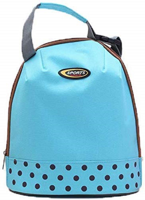 jackky Waterproof Portable Handle Dot Hot Lunch Bag Waterproof Lunch Bag(Blue, 15 L)