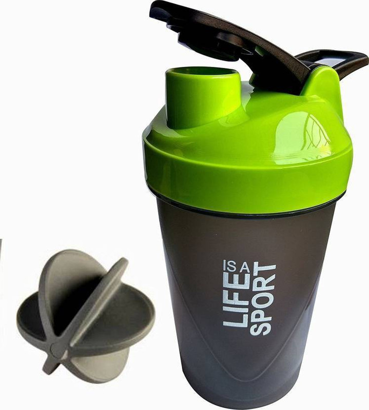 phinix shaker and sipper Life Is a Sport gym bottle 500 ml Shaker(Pack of 1, Multicolor)
